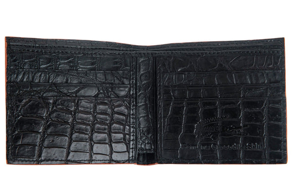 Light Brown Stomach Crocodile Leather Wallet