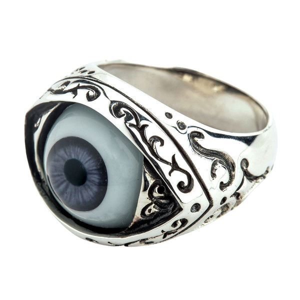 sterling silver eye ring