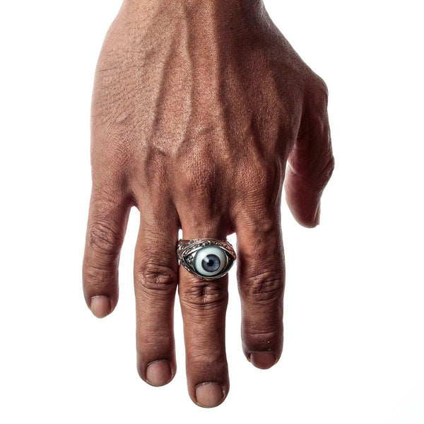 gothic jewelry with eyeball