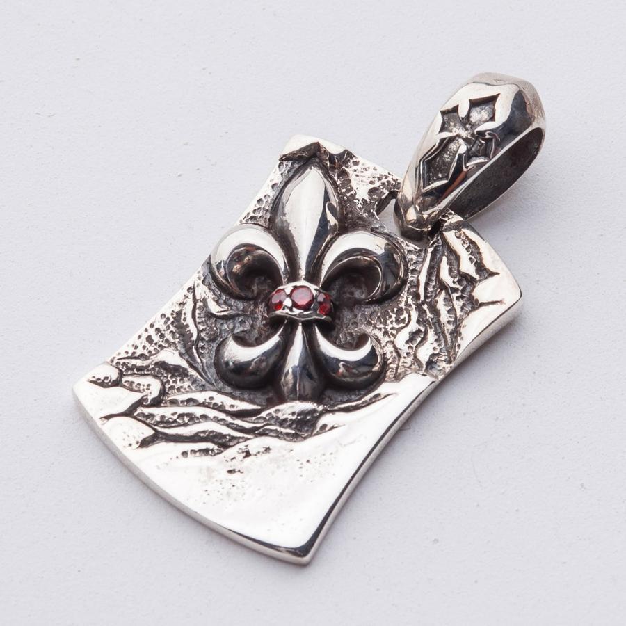 Fleur De Lis Dog Tag Pendant