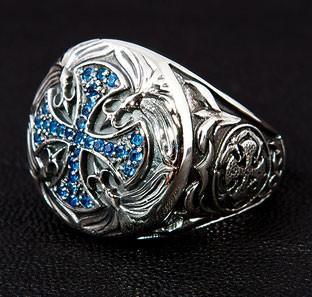Sterling Silver Medieval Cross Ring