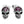 Load image into Gallery viewer, 925 Sterling Silver Ruby Skull Earrings

