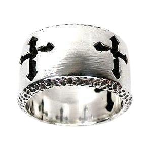 Sterling Silver Cross Band Ring