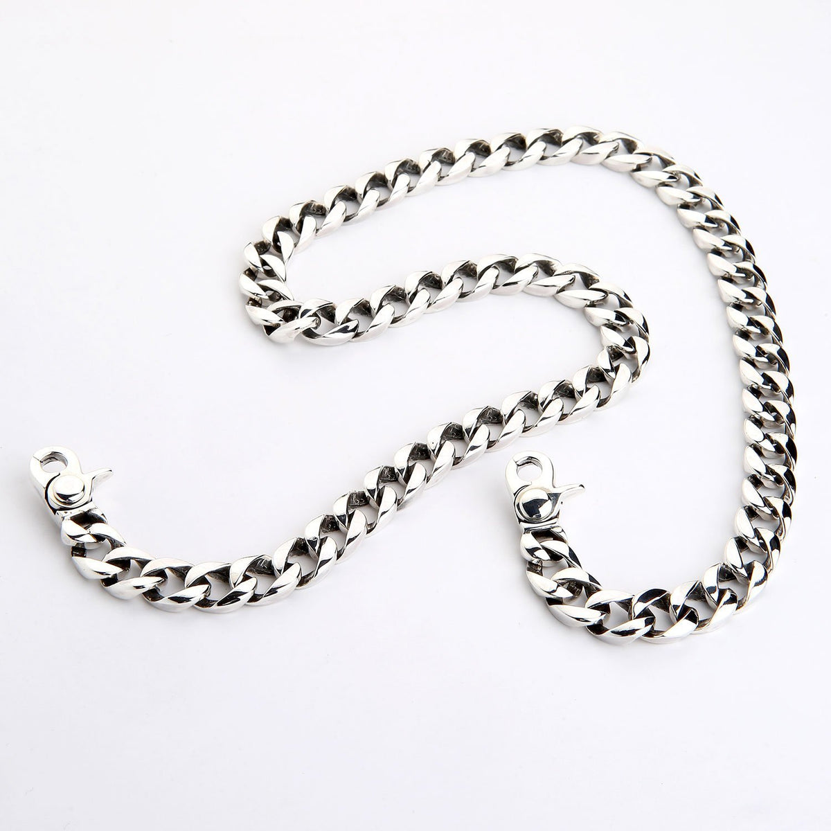 小物 Silver Wallet chain 925 Sterling Silver Curb Wallet Chain