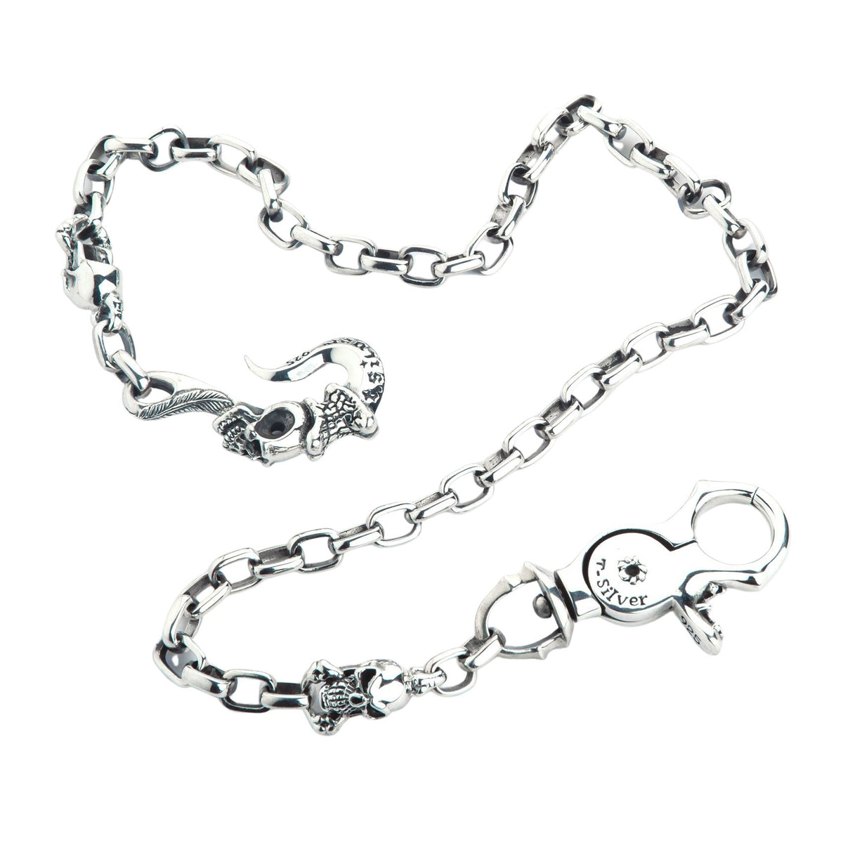 Limited edition- gothic devil vampire skull belt or wallet chain accessory!