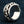 Ace of Spades Sterling Silver Spinner Ring, spade band profile