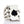 Anillo de as de picas y mano esquelética en plata de ley, frontal del anillo de as de picas