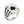Anillo de as de picas y mano esquelética en plata de ley, ángulo superior del anillo