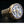 Amethyst Crosier Sterling Silver Bishop Ring, textured face detail
