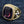 Gold-Plated Amethyst Fleur-de-Lis Bishop Ring showing the amethyst halo and opposite fleur-de-lis shoulder.