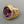 Bague d'évêque plaquée or avec améthyste ovale, détail de la croix sur l'épaulement