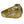 Anillo de obispo de amatista en plata esterlina .925 bañada en oro, perfil izquierdo de la banda dorada