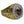 Anillo de obispo de amatista en plata esterlina .925 bañada en oro, hombro con cruz plateada