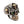 Joyería biker anillo de calavera barroca