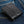 Black Crocodile Tail Leather Bifold Wallet, closed right angle