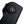 Black Leather Skull Snap Long Wallet, skull strap closeup