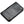 Black Lizard Leather Long Biker Wallet, isolated front angle