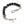 Black Onyx Sterling Silver Skull Bracelet — side chain layout