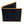 Black Ostrich Leg Bifold with Tan Trim showing the black scale front and tan piping on white.