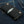 Black Stingray Flame Snap Biker Wallet, front oblique denim