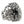 Bague en argent sterling avec croix en pierre noire et crâne, vue latérale du crâne dissimulé