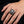 Sterling Silver Gothic Cross Ring, worn on an adult hand
