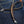 Black and Tan Braided Leather Wallet Chain, loop on denim