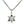 Blue Eye of Providence Sterling Silver Pendant showing the open star reverse and 925 mark, with a styling chain.