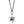 Blue Eye of Providence Sterling Silver Pendant showing the triangular eye face and star hanging from a styling chain.