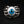 Anillo de plata esterlina con garra esquelética y ojo azul, anillo de garra con ojo en plata esterlina con un ojo azul realista sostenido por una mano esquelética, mostrado en