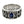 Blue Sapphire CZ Fleur-de-Lis Sterling Silver Band Ring, blue cz fleur de lis ring front