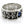 Blue Sapphire CZ Fleur-de-Lis Sterling Silver Band Ring, ring side fleur de lis detail