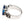 Bague croix de fer en argent sterling avec saphir bleu – profil de l'épaulement avec croix