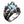 Blue Topaz Eagle Claw Sterling Silver Ring, talons left front