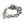 Bracelet tête de sanglier en argent sterling 925, vue sous angle des têtes de sanglier