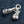 Boxing Gloves Sterling Silver Pendant, gloves angled denim