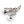 Boxing Gloves Sterling Silver Pendant, gloves diagonal