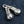 Boxing Gloves Sterling Silver Pendant, gloves front denim