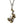 Pendentif dragon en laiton et hameçon en argent sterling, côté de l'hameçon