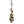 Pendentif dragon en laiton et hameçon en argent sterling, profil de la pointe de l'hameçon