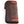 Upright rear view of the wallet showing the crocodile ridge and braided edges.