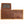 Brown Quill Ostrich Bifold with Tan Edging showing the interior ID flap raised above the card rows.