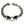 Bulldog Head Sterling Silver Cuban-Link Bracelet, bracelet reverse
