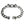 Bulldog Head Sterling Silver Cuban-Link Bracelet, bulldog bracelet open