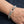 Bulldog Iron Cross Sterling Silver Bracelet, worn on the wrist