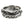 Bague anneau en argent massif à vagues sculptées — vue de côté