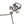 Chopper Skull and Piston Sterling Silver Pendant shown in wrenches banner angle view.
