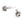 Boucles d'oreilles pendantes en argent sterling avec couronne et oxyde de zirconium transparent. Une couronne est présentée de face tandis que l'autre est inclinée pour révéler sa base circulaire ouverte.