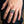 Clear CZ Star Skull Sterling Silver Ring, worn on the hand
