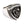 Diamond Fleur-de-Lis schildring van sterling zilver, rechter kwart schild en ringband